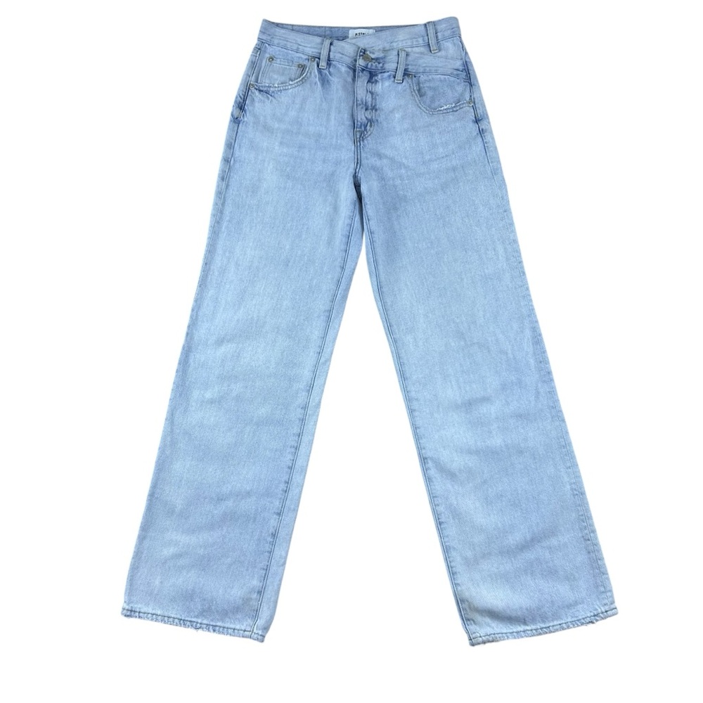 Pistola Bobbie Crossover Waist Wide Leg Jeans Size 26 Rennie Festival Grunge